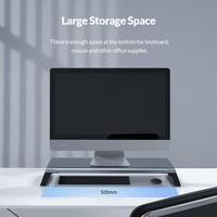 ORICO aluminiowy stojak na Monitor Riser drewniany komputer uniwersalny uchwyt na biurko uchwyt Organizer na PC Laptop MacBook Home Office 4